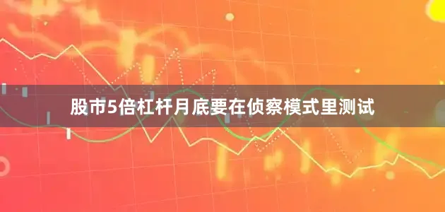 股市5倍杠杆月底要在侦察模式里测试